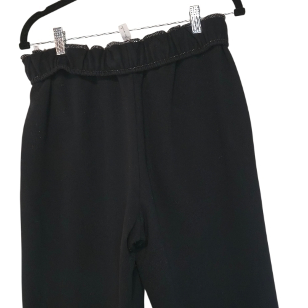 Urban Outfitters Black Wide-Leg Paperbag Waist Pants - Picture 3 of 7